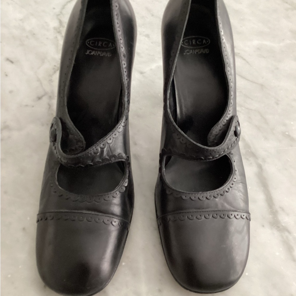 Joan & David Black Mary Jane Heels